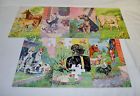 4873h 7 Puzzles Bradley Milton Vintage Set Animal Childrens