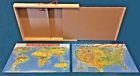 740984009933 Set Of Wooden Puzzles United States World Map
