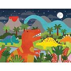 758524447954 Petit Collage Floor Puzzle Dinosaur
