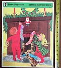 75900-1 Rainbow Works Used Vintage 1973 Getting Ready For Santa Christmas Frame-tray Puzzle