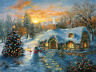 796780192249 Sunsout Christmas Cottage Jigsaw Puzzle Piece By Nicky