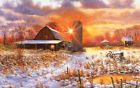 796780442238 Sunsout Snow Barn Puzzle