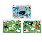 8079 Melissadoug Melissa Doug Peg Puzzle Bundle Farm Animals Pets And Sea Creatures 885427941736