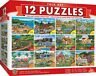 81504 Masterpieces Folk Art Bundle Puzzles Pack Free Shipping 705988318641