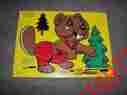 8421-1 Vintage Connor Toy The Happy Beaver Wood Puzzle