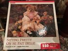 8588 Hoyle Usa Sitting Pretty Girl Bear Jigsaw Puzzle 041187085886