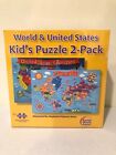 859654003628 Round World United States Kids Puzzles Pack New