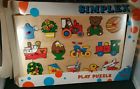 8710181563042 Simplex Vintage Wooden Knob Puzzle