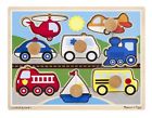 8980 Melissa Doug Vehicles Jumbo Knob Puzzle 000772089807