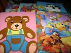 9 Disney Vintage Wooden Tray Puzzles Set Of Sesame Street Playskool