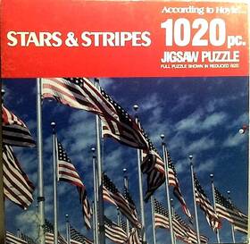 According To Hoyle 041187081321 1989 Stars And Stripes Usa Us Of America Flags 1020 Pc 18x25.75