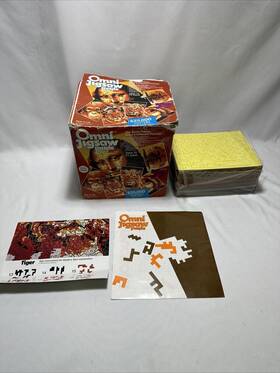 Almond Toys 087246011229 Vintage 1985 Omni Jigsaw Puzzle 6 In 1 Pixel Image Open Box