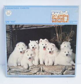 American Publishing 078581061123 New Vintage Jigsaw Puzzle Puppies Dogs Say Inch Ah 550 Pieces Made In Usa Sealed