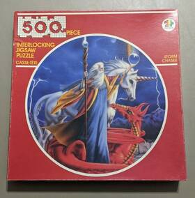 American Publishing 078581061550 Vintage 1989 500 Pc Round Puzzle/susan Dawe/ Inch Storm Chaser