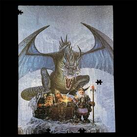 American Publishing 078581065039 Vintage 1988 Keith Parkinson Conquest Ice Dragon 550 Pc Puzzle Usa Dwarf Fantasy