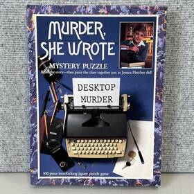 American Publishing 078581067279 Vtg Murder She Wrote Mystery Jigsaw Puzzle 1984 Desktop 550 Pc Complete