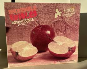 Dorange-1986 Avalon Hill 045708010050 Incredible Edibles 1000 Pc Jigsaw Puzzle-pomme Complete