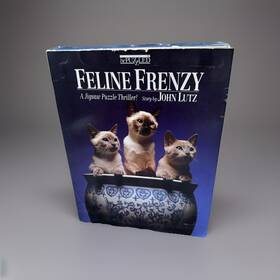 Be Puzzled 023332001088 Bepuzzled Feline Frenzy 500 Piece Jigsaw Puzzle Thriller Story By John Lutz