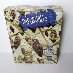 Be Puzzled 023332300129 Vintage Bepuzzled Impossibles Mystery Puzzle- Hoos On First Owl Puzzle