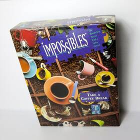 Be Puzzled 023332300211 Vintage Bepuzzled Impossibles Mystery Puzzle- Take A Puzzle Coffee Break