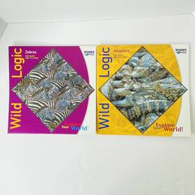 Be Puzzled 023332441020 Vtg Discovery Channel Nature Wild Logic Puzzle Jigsaw 1999 Alligator Zebras Usa