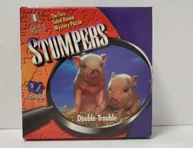 Be Puzzled 023332700028 Rare -1996 - Bepuzzled -stumpers Round Puzzle 135 Pieces Two Sided