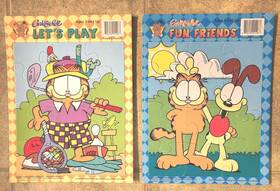 Bendon 805219011263 Lot Of 2 Vintage Garfield Lets Play And Fun Friends Paw Tray Puzzles