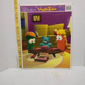 Big Idea 023151071804 Veggietales Tea Time With Junior And Laura Puzzle Made In Usa No 7180
