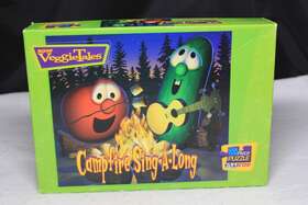 Big Idea 023151074409 Vintage 2005 Veggie Tales Ideas Campfire Sing-a-long 100 Piece Puzzle In Box