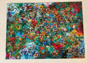 Big Potato 060579762964 Video Game Valley Uk 1000 Piece Jigsaw Puzzle 100% Complete