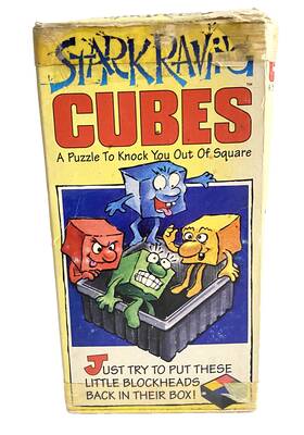 Binary 758010011003 Stark Raving Cubes Puzzle Blocks 1995 Wits End With No Solution Book Bill Cutler