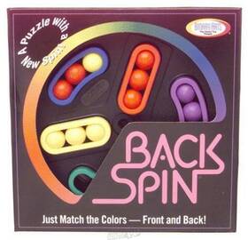 Binary Arts Corporation 019275058005 Vintage Back Spin Puzzle Game Complete 1991 Challenges Puzzles Color