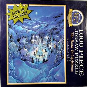 Bits And Pieces 704812101527 1995 The Road To Christmas Glow In Dark Bill Bell 1000 Pc