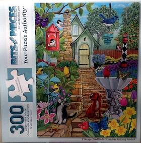 Bits & Pieces 192949061065 Birdfeeder Garden Kathy Bambeck 300 Pc 18 Inch X 24 And Puzzle