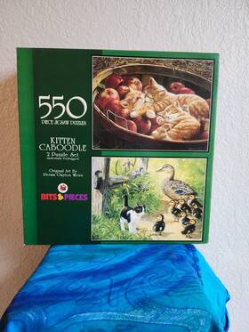 Bits & Pieces 704812104276 Kitten Caboodle Puzzle 2 Set 550 Each Brand New