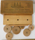 C1900 Box Puzzle Original Game Disc Panama Cone Wooden The