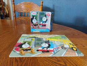 Britt Alcroft 047754962000 Thomas The Train And Friends 24 Piece Wooden Puzzle 12x9 Guc Limited Edition