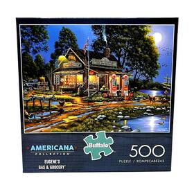 Buffalo 079346037247 Gino Peoples Inch Eugenes Gas And Grocery 500 Pcs 21 X 15 Jigsaw Puzzle