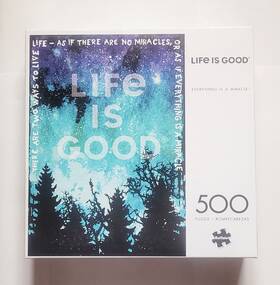 Buffalo 895145424448 Life Is Good Puzzle 500 Piece 15in X 21.25in Poster Free Shipping