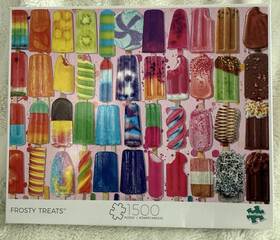 Buffalo Games 079346024049 Inch Frosty Treats 1500 Pc Jigsaw Puzzle Popsicles Preowned/ Used