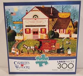 Buffalo Games 079346026296 Charles Wysocki Sugar And Spice 300 Large Piece Puzzle Horse Buggy House