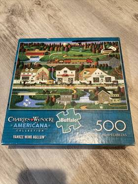 03710 Buffalo Games 079346037131 Wysocki S Americana Yankee Wink Hollow 500 Pc. Jigsaw Puzzle