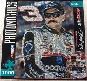Buffalo Games 079346105489 Dale Earnhardt Sr 1000 Piece Photomosaics Puzzle #3 With Poster By