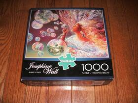 Buffalo Games 079346117246 Josephine Wall 1000-piece Jigsaw Puzzle. Inch Bubble Flower Rare. Complete
