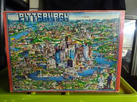 Buffalo Games 079346973255 1988 City Character Pittsburgh Pa Jigsaw Puzzle 504pcs Landmarks All Counted