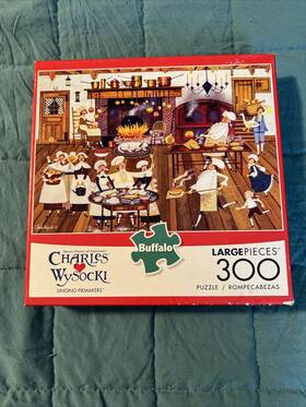 Buffalo Games Llc. 079346026401 Singing Piemakers 300pc Large Puzzle Charles Wysocki Poster Complete