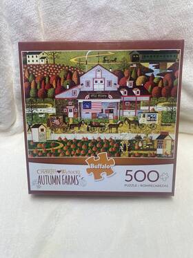 Buffalo Games Llc. 079346038718 Autumn Farms 500 Pc Puzzle Charles Wysocki