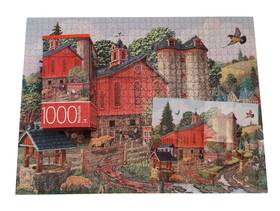 Cardinal Games 778988678787 Vintage 1000 Piece Jigsaw Puzzle Of Rustic Red Barn And Countryside Scene