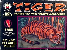 Carson Dellosa 044222111922 Tiger Animals And Their Habitats Floor 24 Large Pc Inch X 36