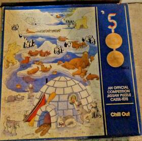 Casse-t Te 078581060980 Vintage 1987 Ftchill Outft Official Competition 500 Pc Puzzle